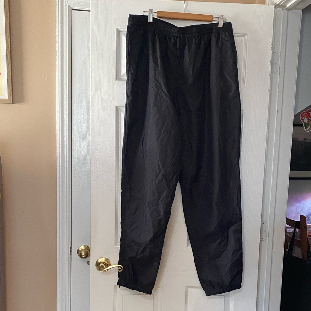 VTG 90s In The Zone Black Nylon Track Pants
